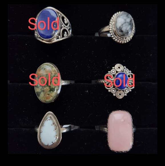 NEW Size 9.5 Genuine Sterling Silver Rings - Picture 6 of 7